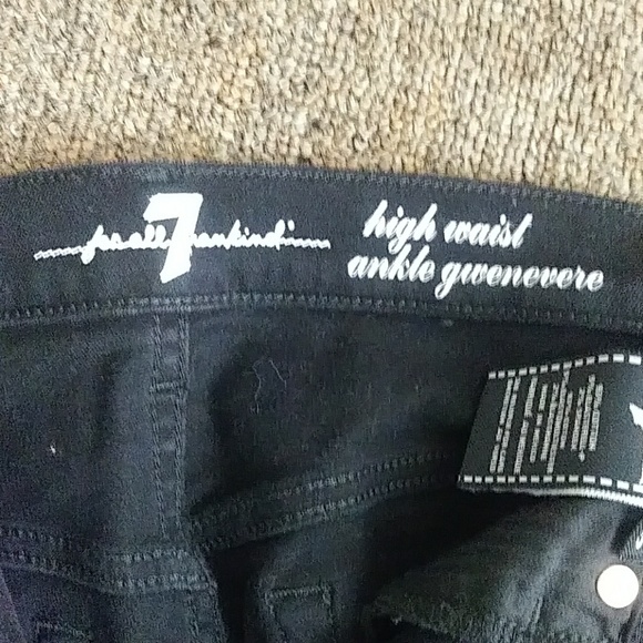 7 for all mankind distressed skinny jeans sz25 - Picture 4 of 6